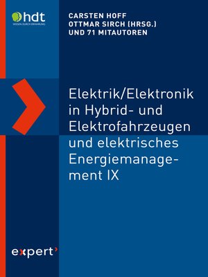 cover image of Elektrik/Elektronik in Hybrid- und Elektrofahrzeugen und elektrisches Energiemanagement IX